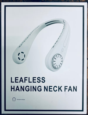 Hi-tech Rechargeable (USB) Electric Bladeless Neck Fan / Portable Air Cooler Ventilator