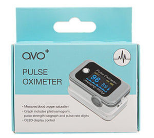 avo+ Fingertip Pulse Oximeter - Digital LED Reliable Reading