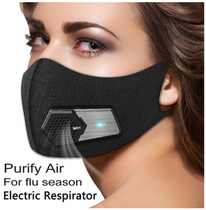 Wearable Air Purifier KN95 Mask w Electric Rechargeable Filter